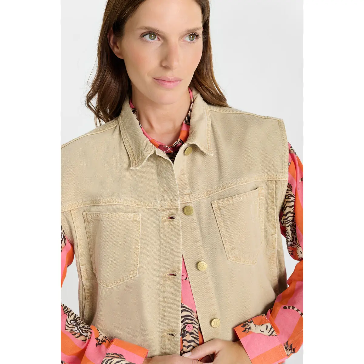 Women's denim jacket Le Temps des cerises Mallard