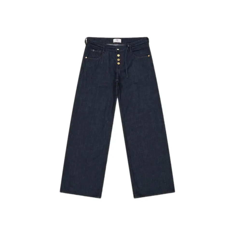 Damen Wide Leg Jeans mit Knopfverschluss Le Temps des cerises Lauryn Jab