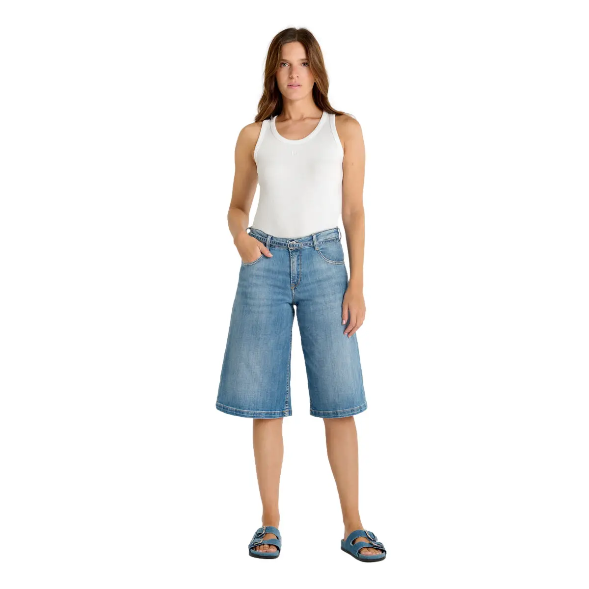 Womens Jean Bermuda Le Temps des cerises Lazaret