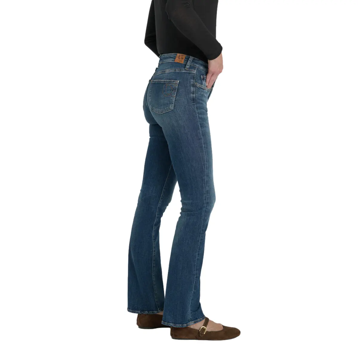 Bootcut-Jeans für Damen Le Temps des cerises Power