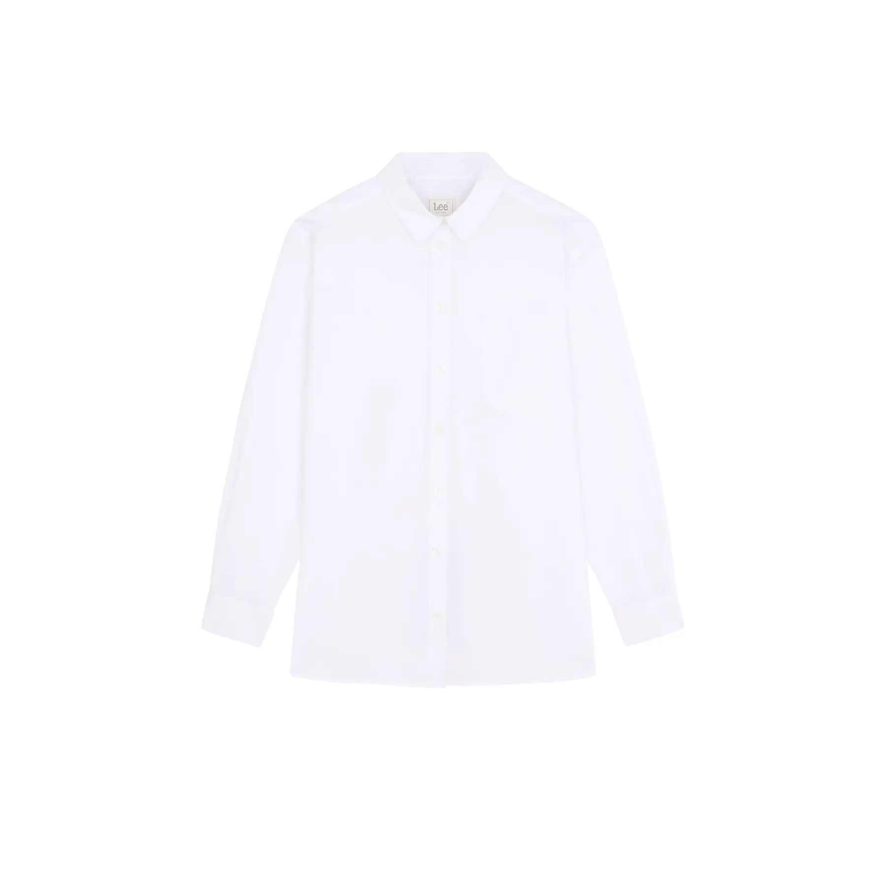Camicia a maniche lunghe boyfriend con tasche donna