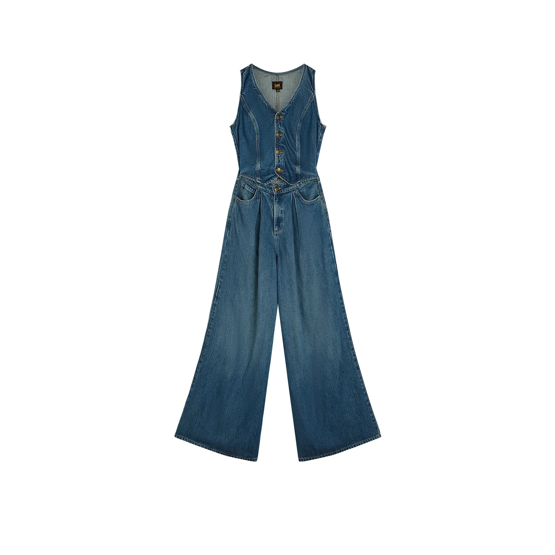 Salopette senza maniche in jeans donna  Torrential