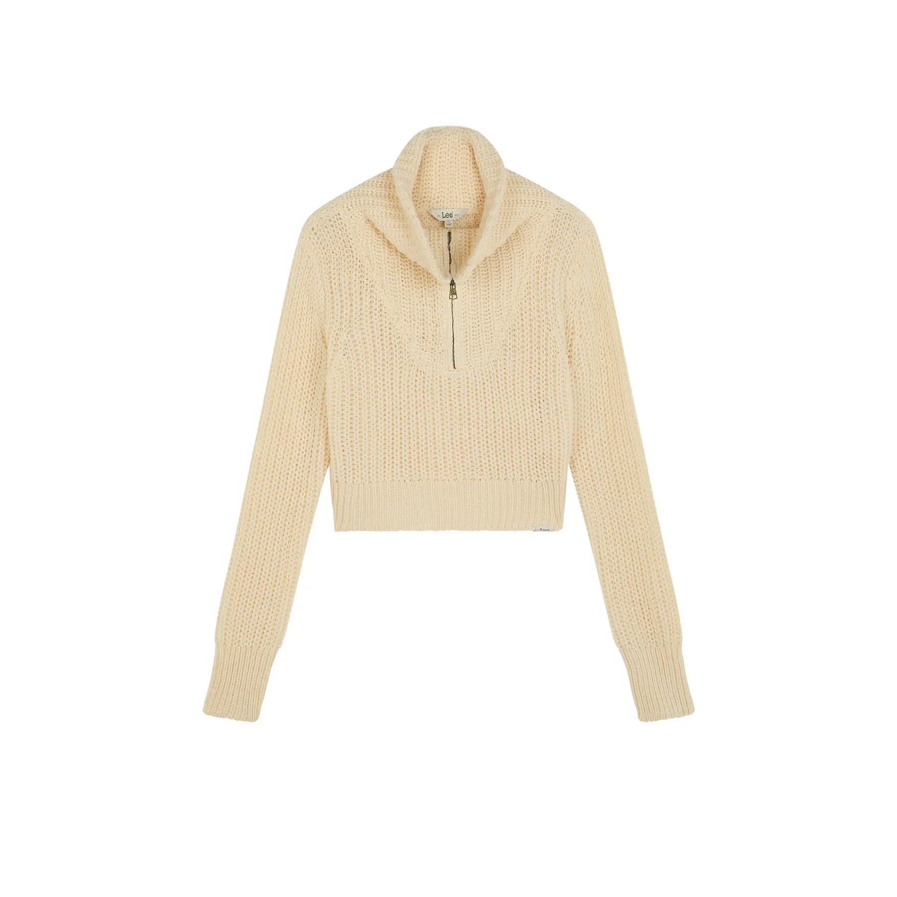 Maglione donna con 1/2 di zip