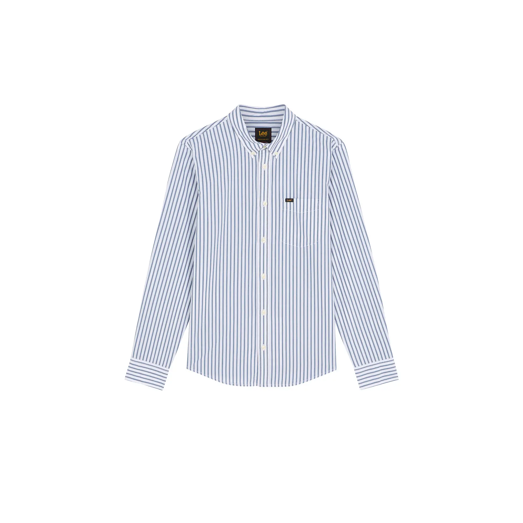 Lee Men's Bleu Long Sleeve Button-Up Shirt