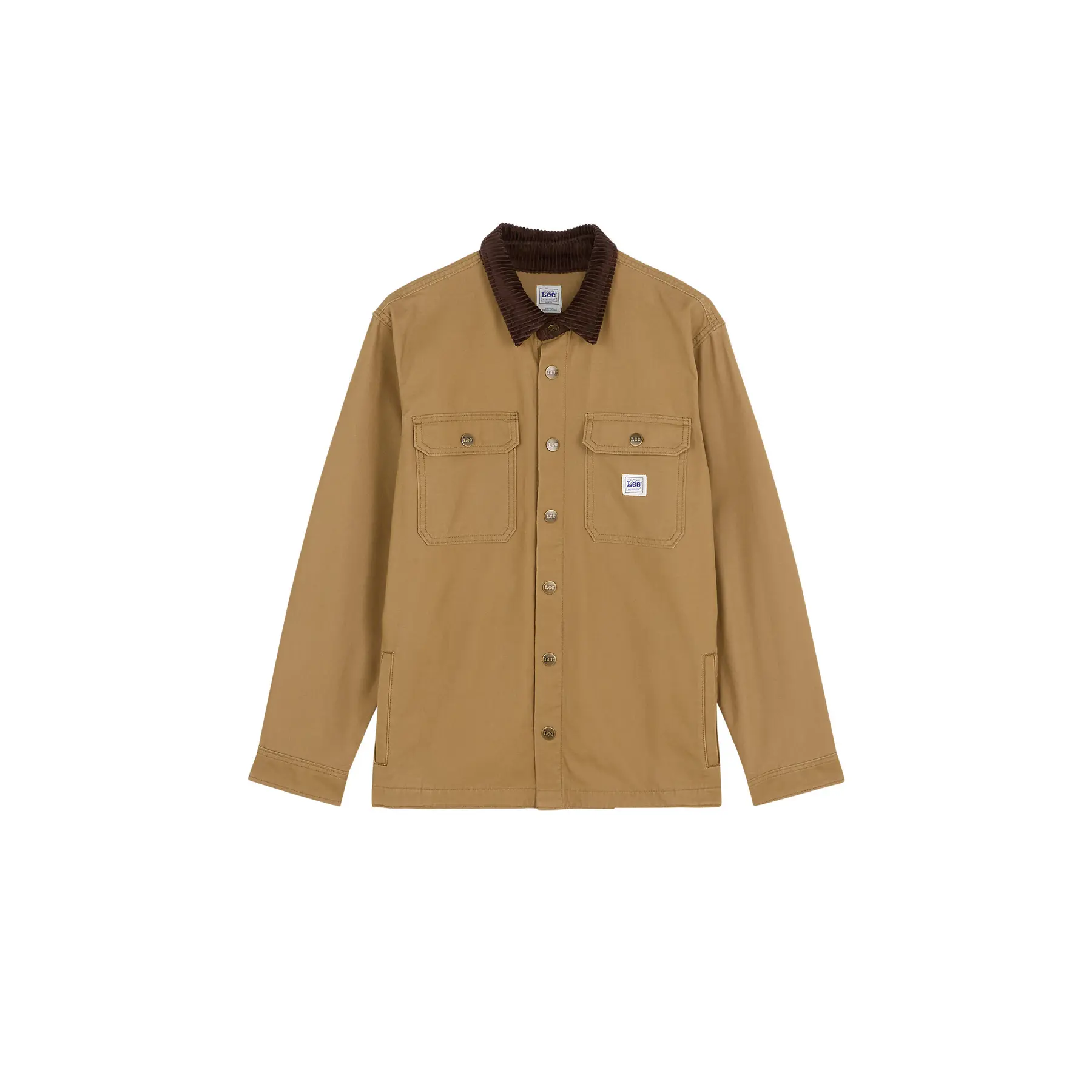 Lee Men's Beige Long Sleeve Work Shirt