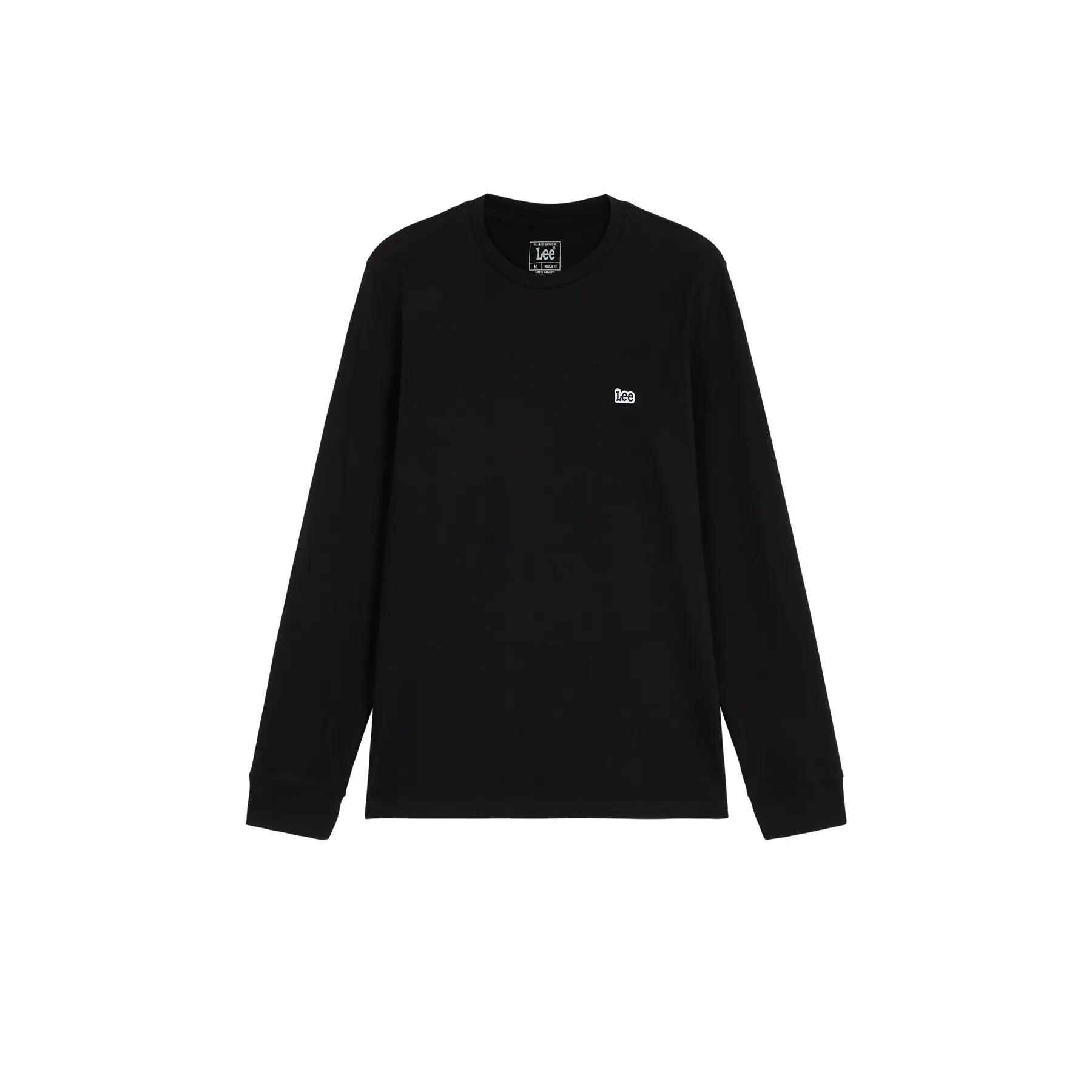Lee Men's Noir Long Sleeve T-Shirt Patch Logo