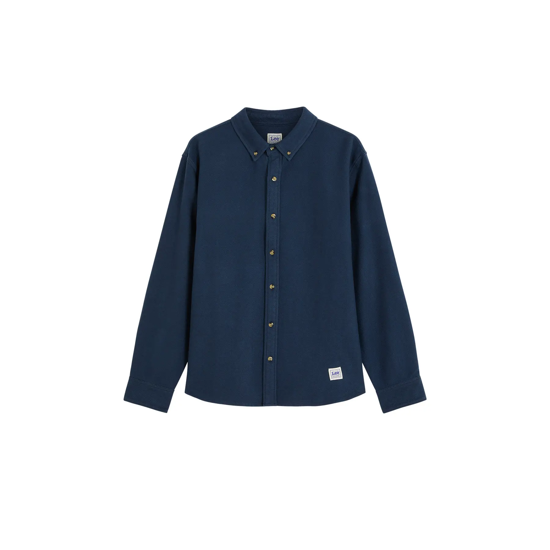 Lee Men's Bleu Long-Sleeved Denim Shirt Just Me