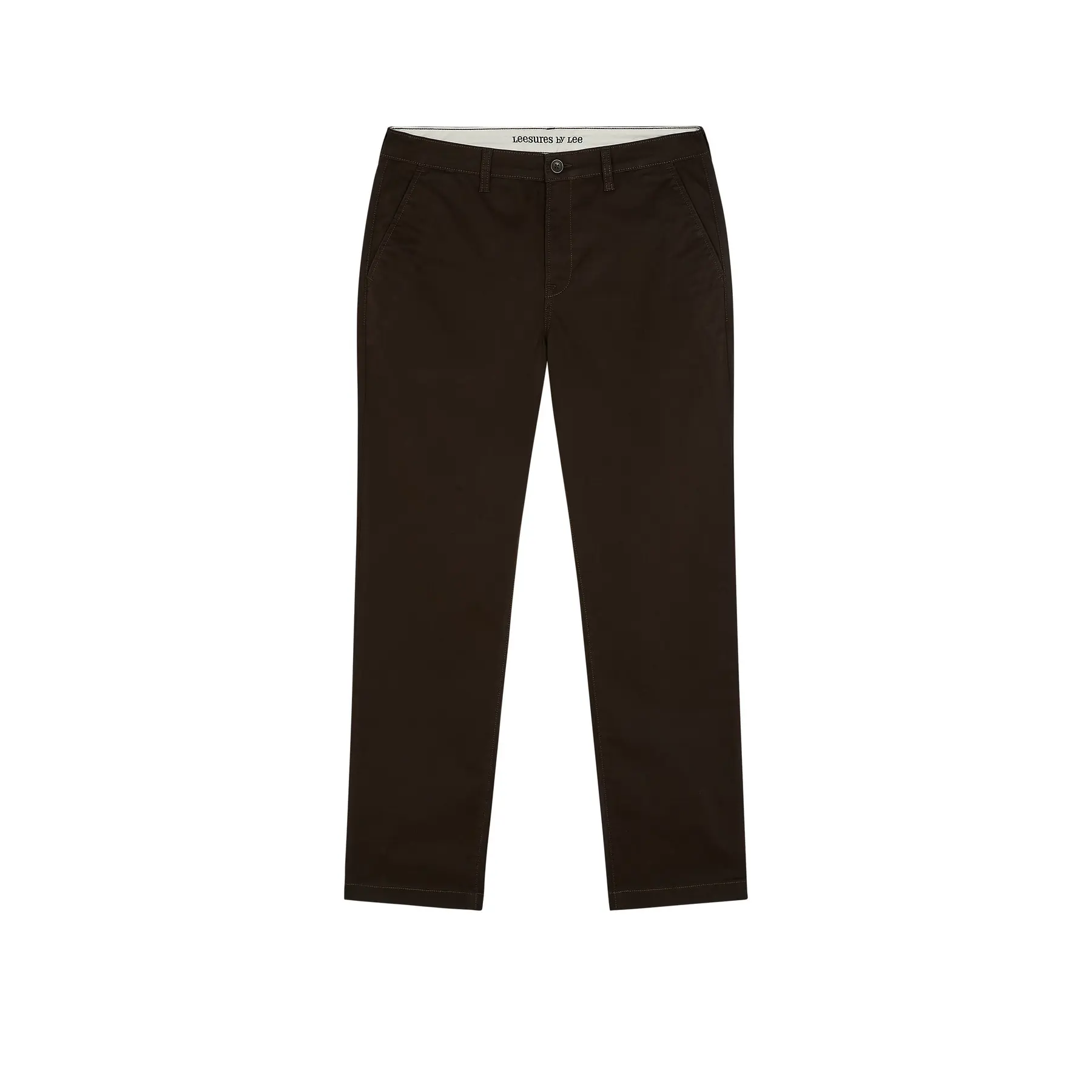 Lee Men's Marron Regular Chino Trousers