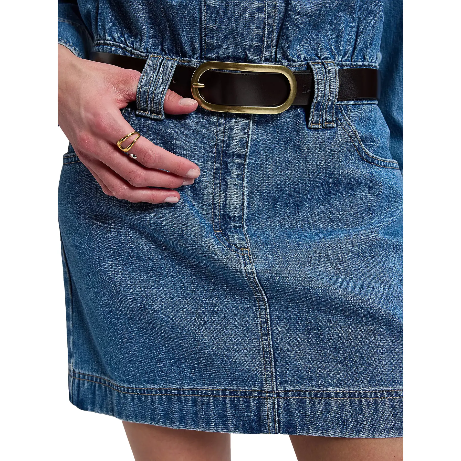 Dames Ceinture met Ovalen Gesp Lee