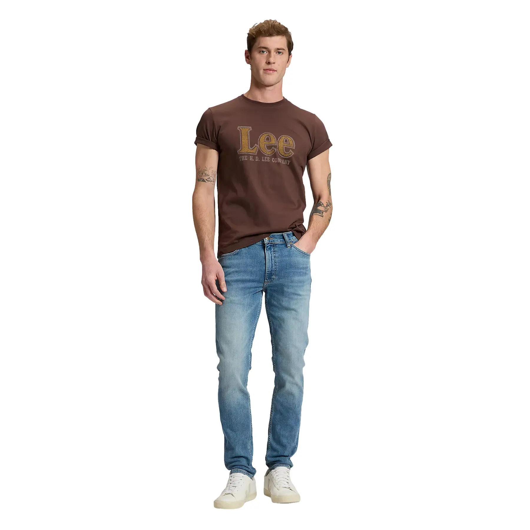 Lee Men's Bleu Jeans Luke Lowland Tapered