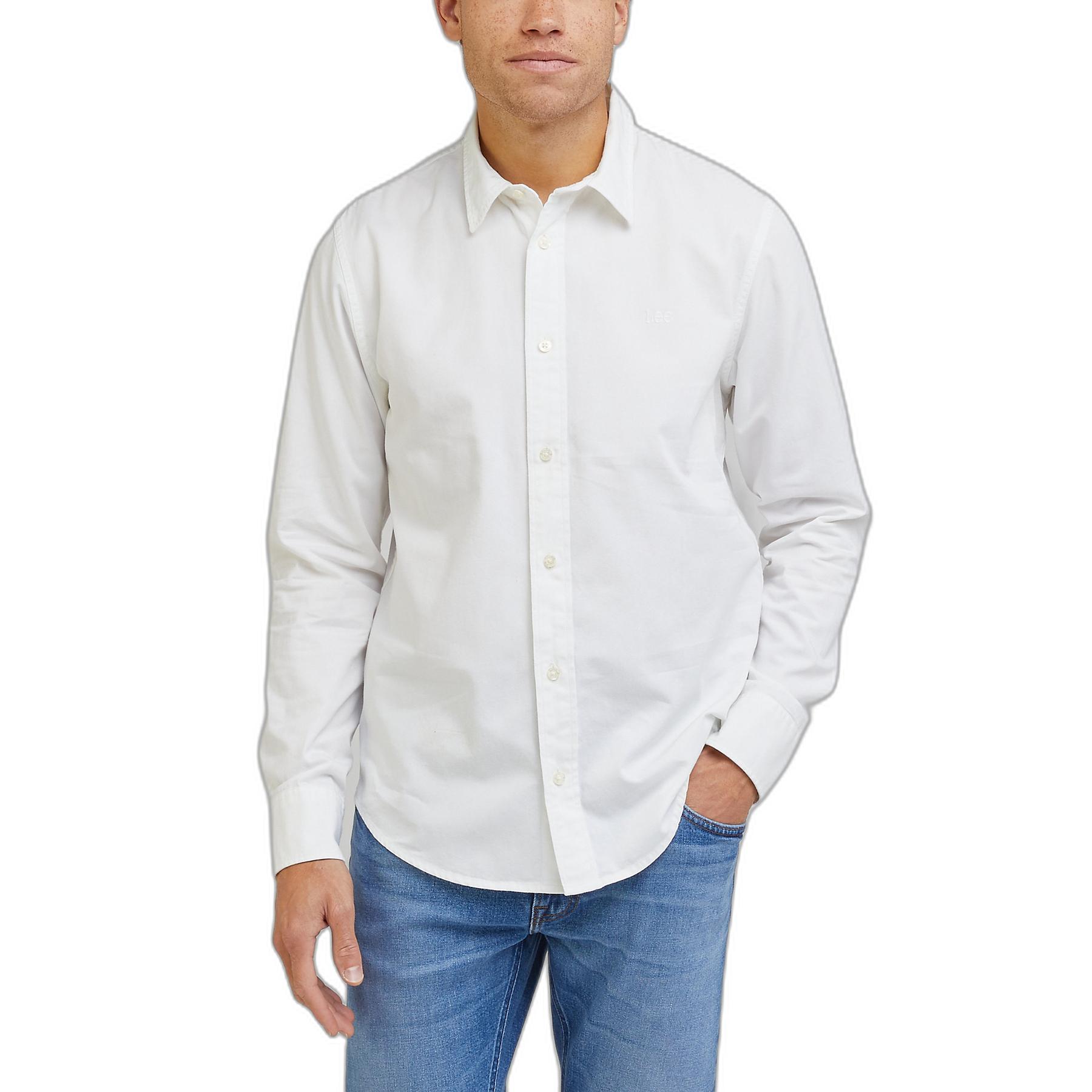 5401019380216 - - Twillhemd in leuchtendem Weiß mit regulärer Passform und Aufnäher 5401019380216 - - Twillhemd in leuchtendem Weiß mit regulärer Passform und Aufnäher