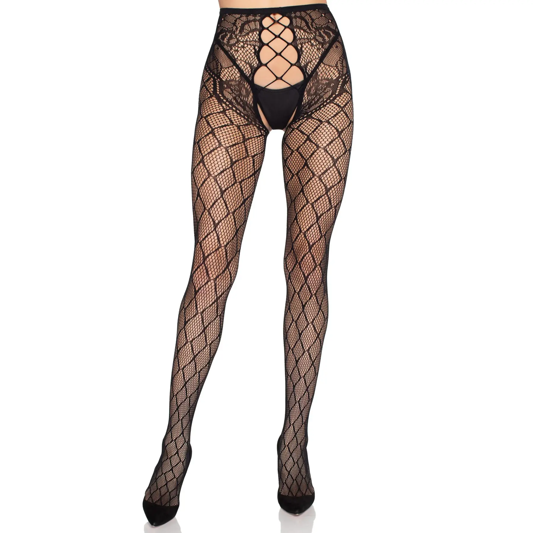 Strumpfhose mit offener Schrittstelle Damen Leg Avenue