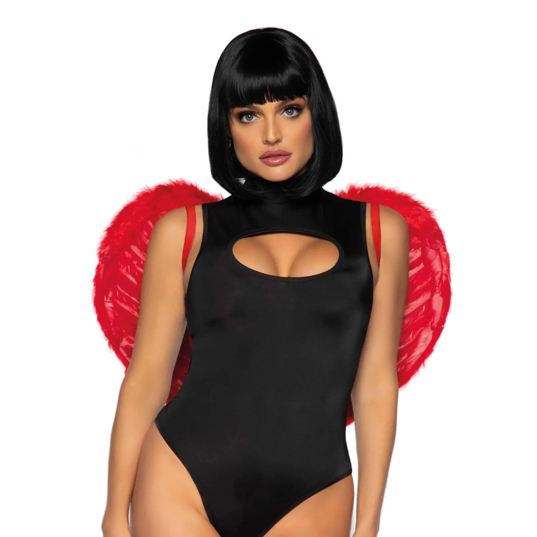 Teufelsflügel-Set aus Marabufedern Damen Leg Avenue