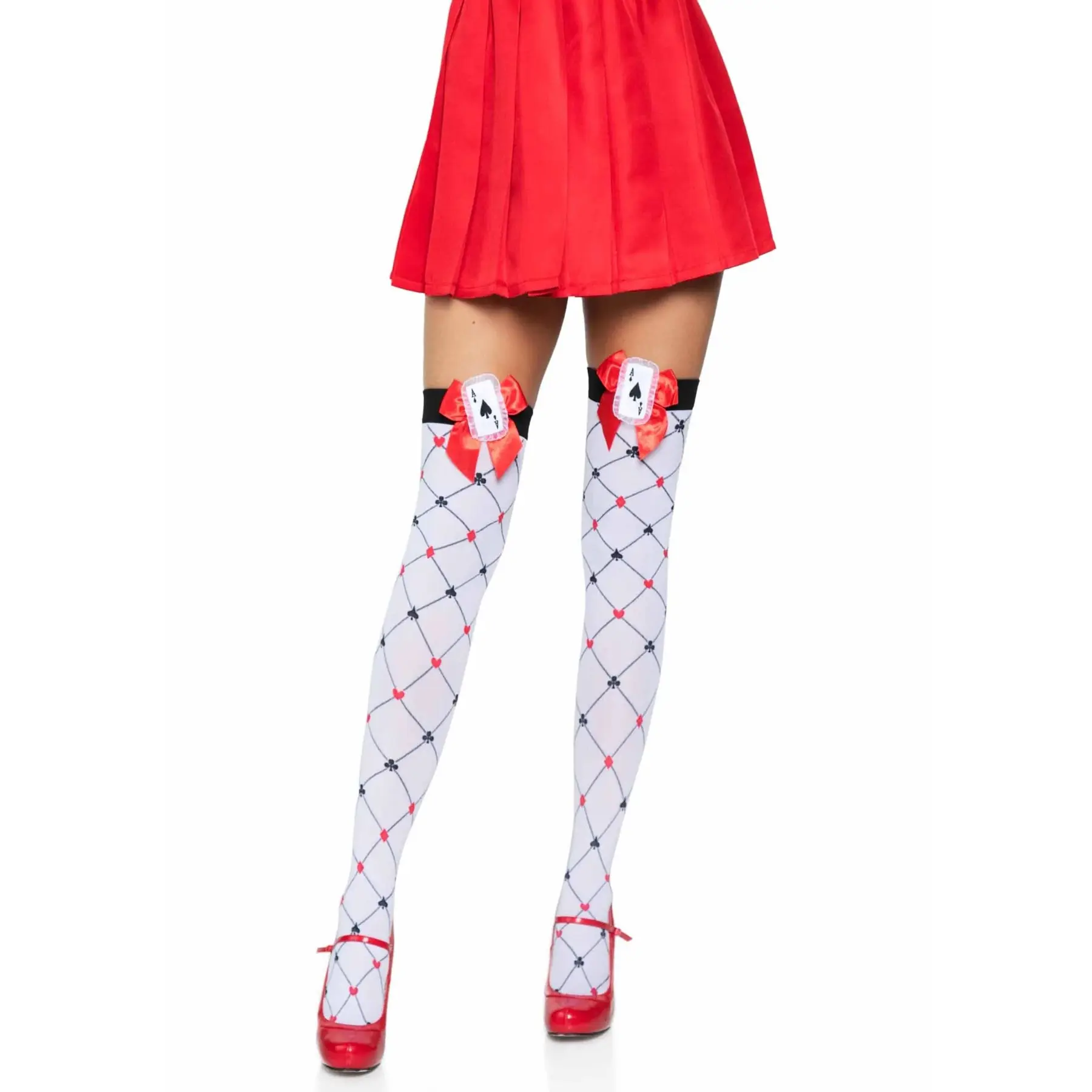 Hohe Socken für Damen Leg Avenue Card Suit