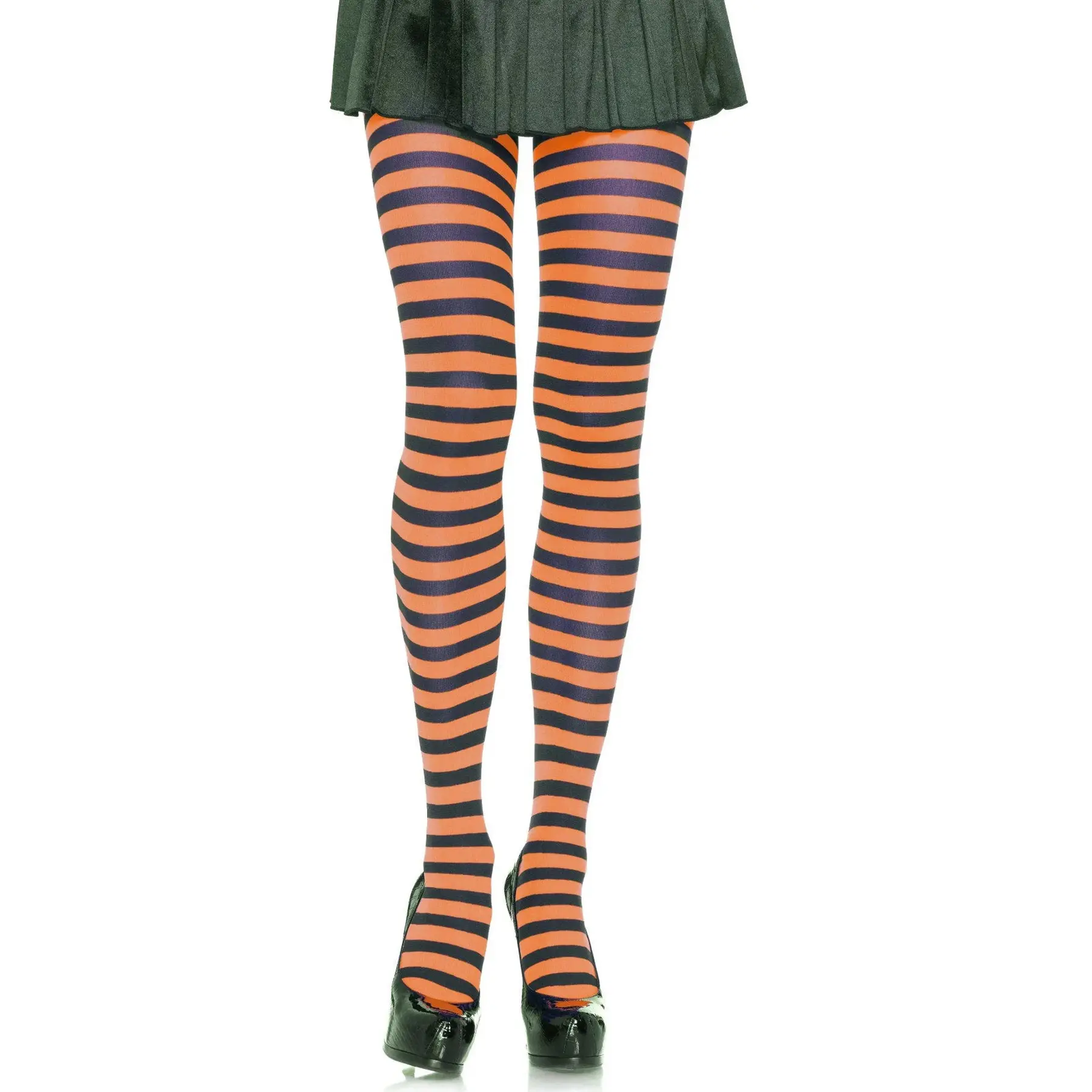 Gestreifte Damen-Nylonstrumpfhose Leg Avenue