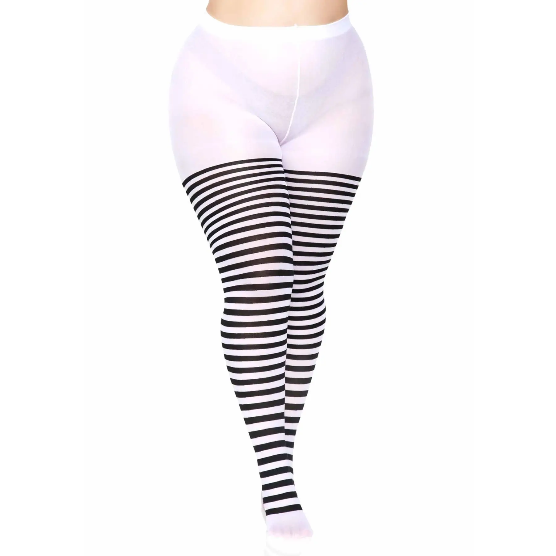 Collant a righe donna