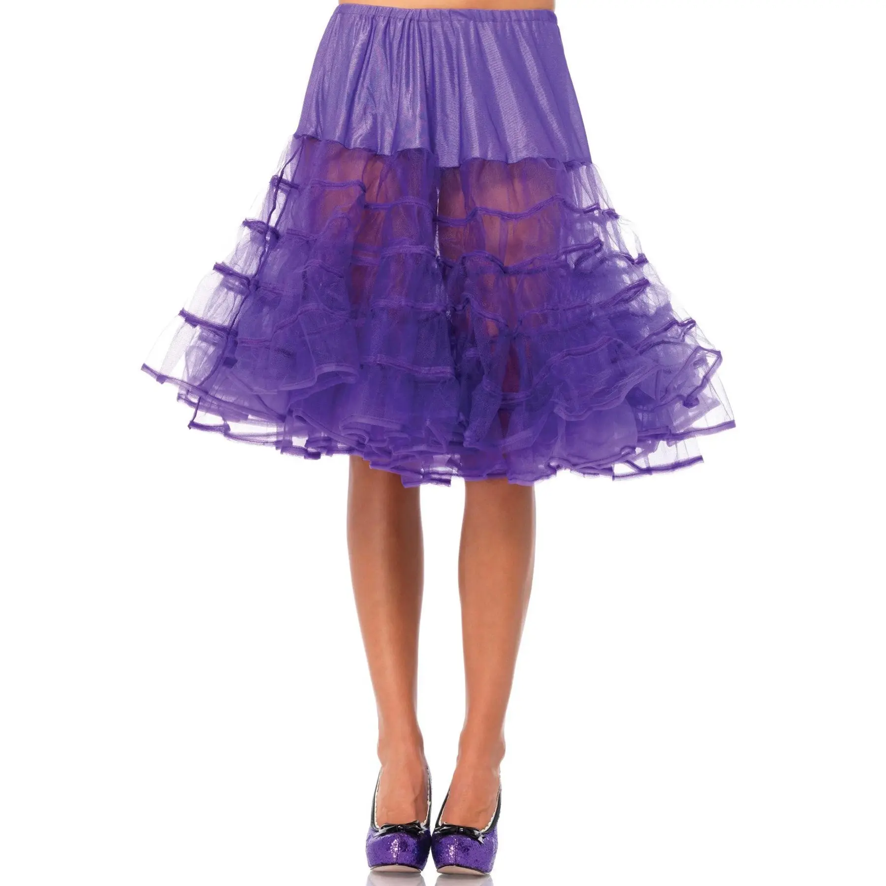 Lange Rüschenshirt lang Damen Leg Avenue