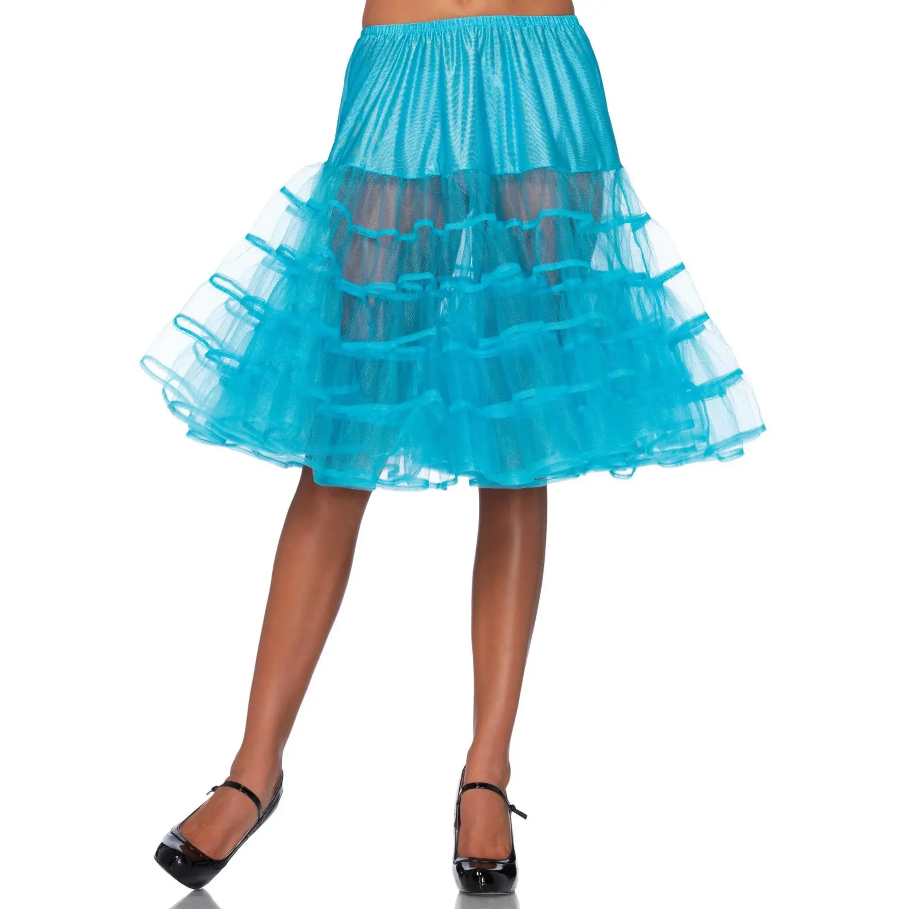 Lange Rüschenshirt lang Damen Leg Avenue