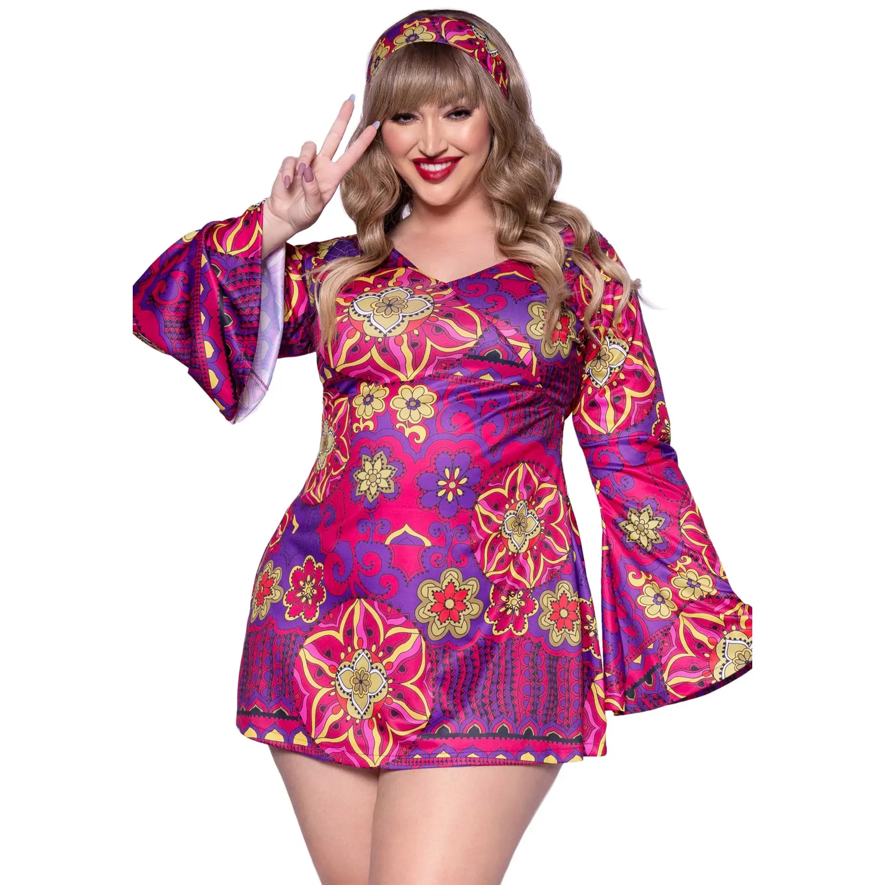 Kleid Damen Leg Avenue Retro Go Go
