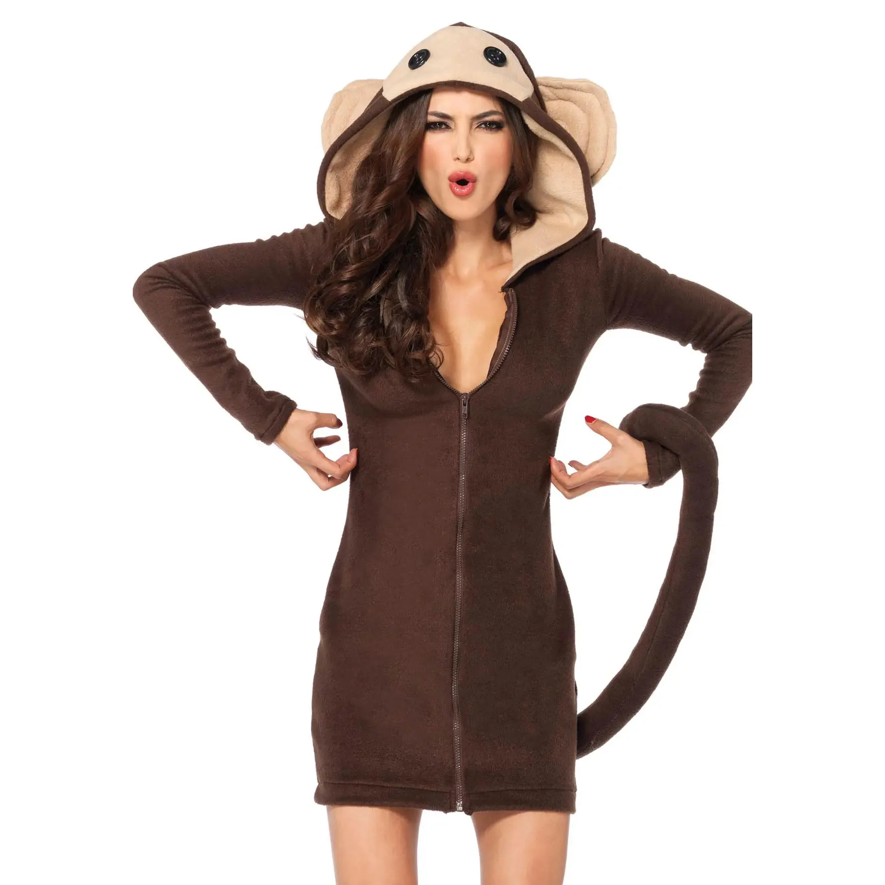 Kleid Damen Leg Avenue Cozy Monkey