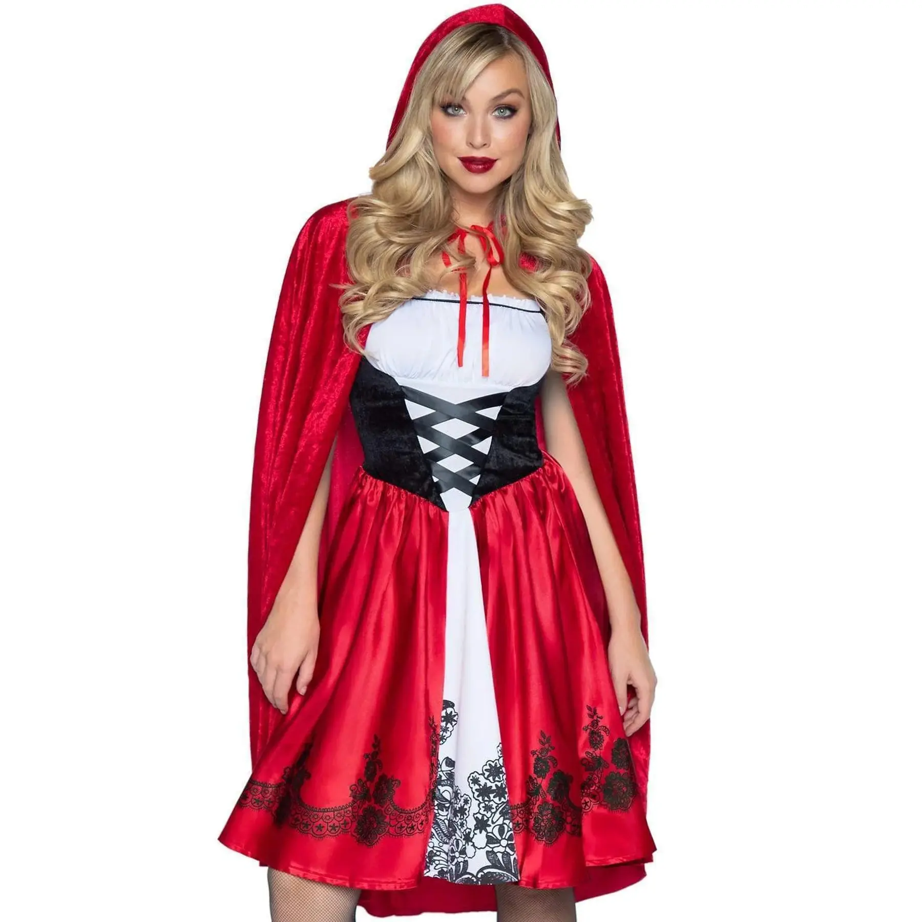 Klassischer Kapuzenkleid Damen Leg Avenue Red Riding