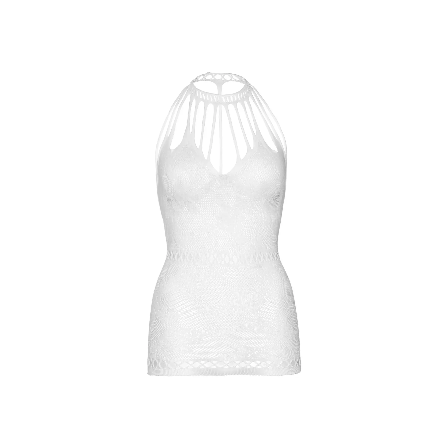 Kurzes Netz-Beschnitth Kleid für Frauen Leg Avenue