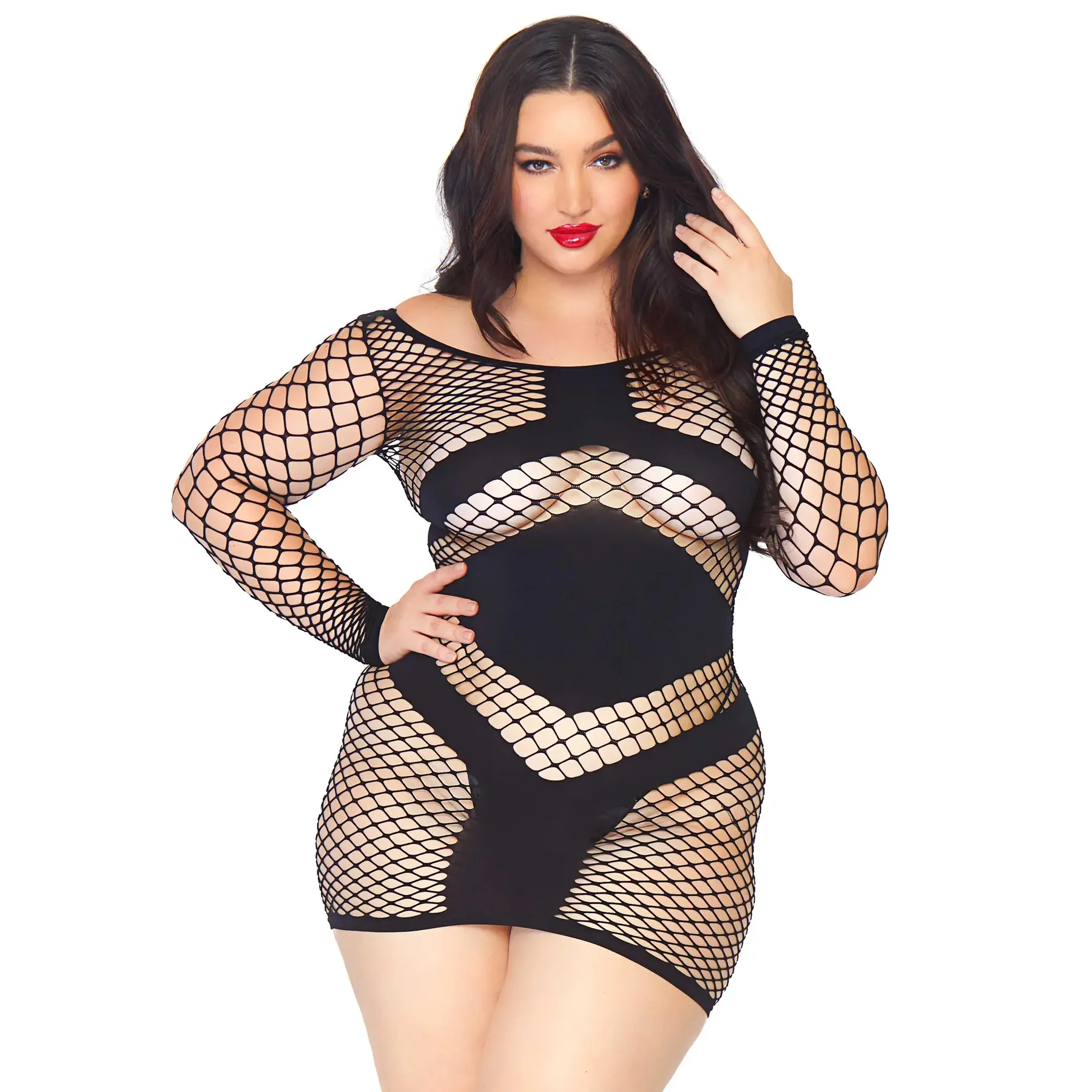 Mini Kleid mit langen Ärmeln für Frauen Leg Avenue