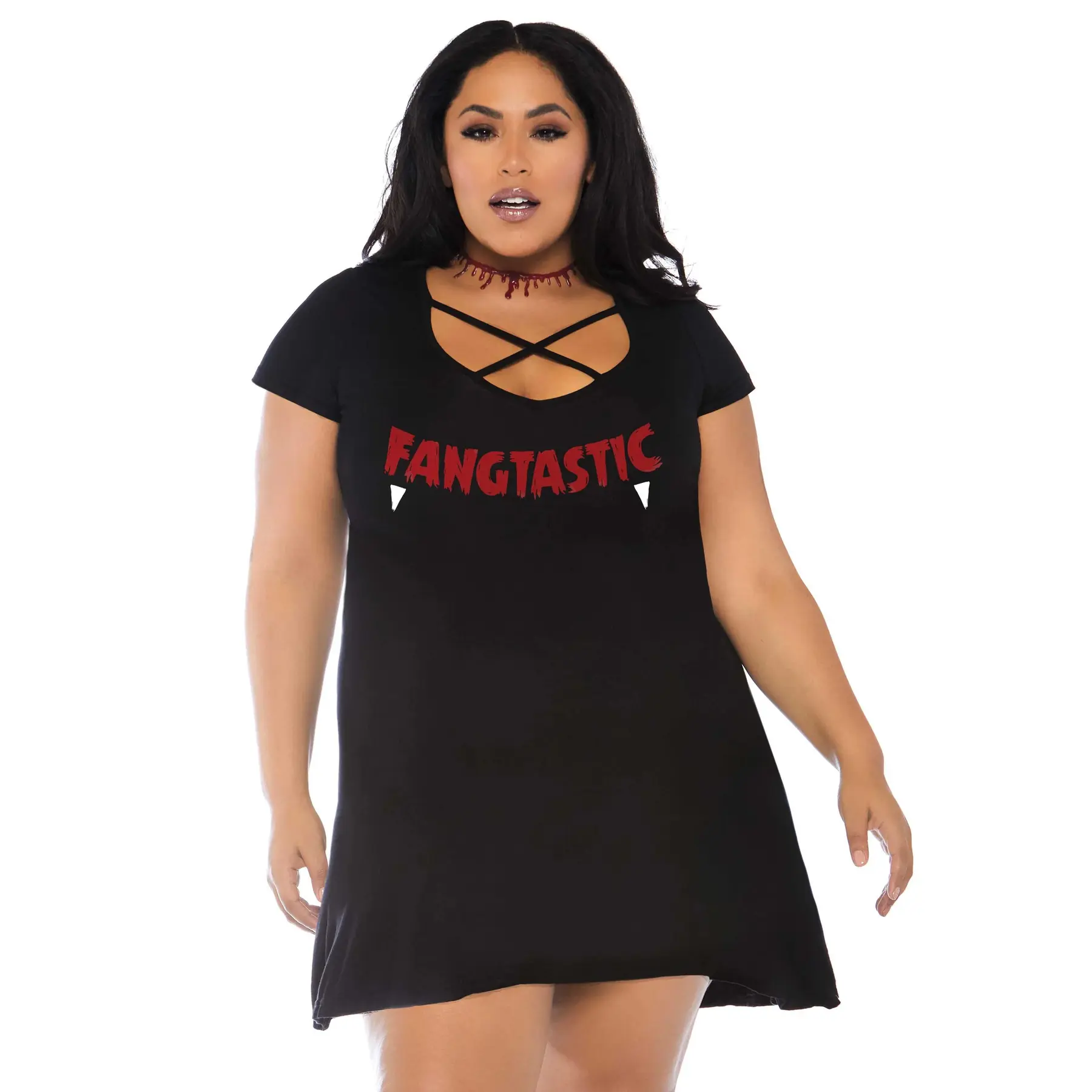 T-Shirt-Kleid Leg Avenue Plus Fangtastic