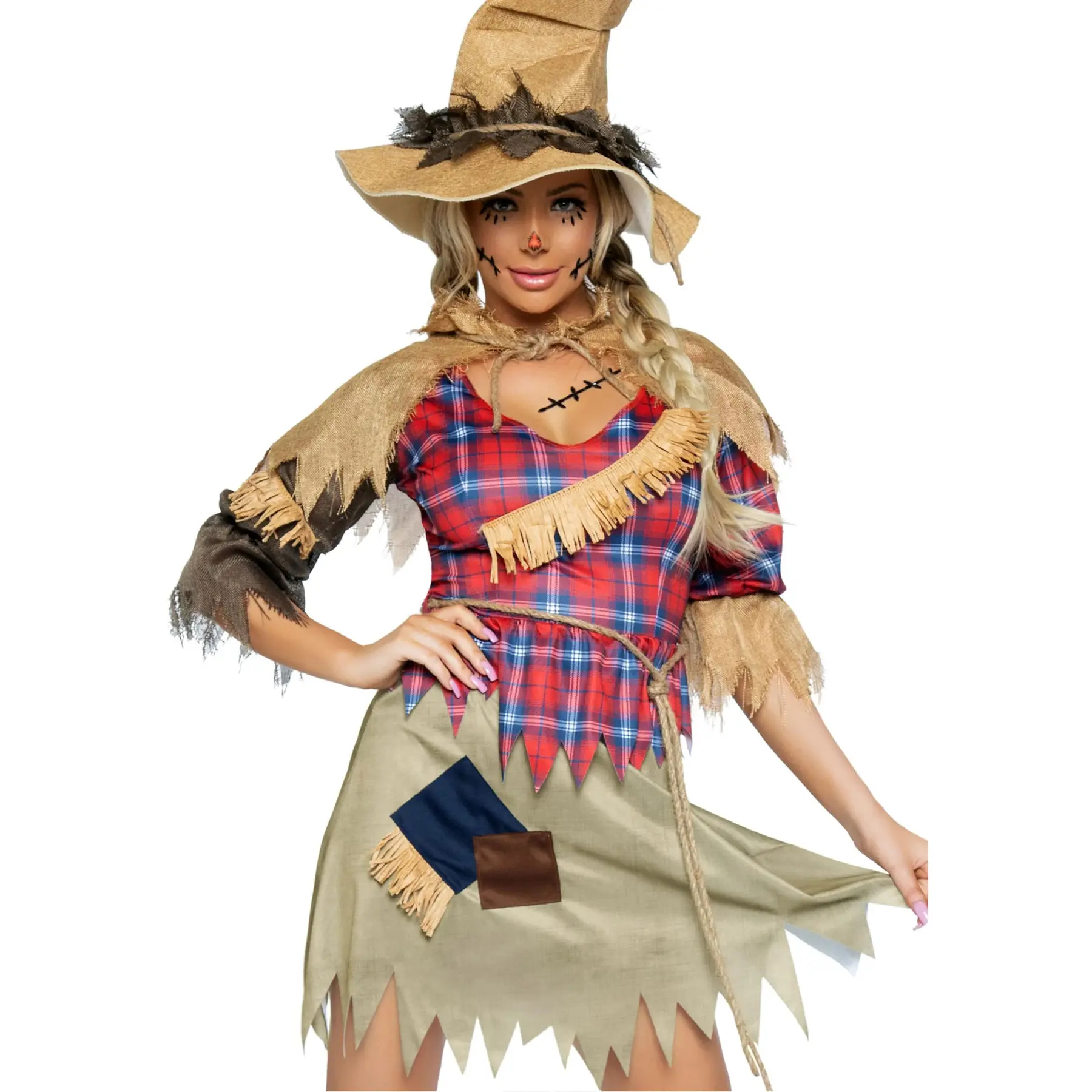 Kleid Damen Leg Avenue Scarecrow