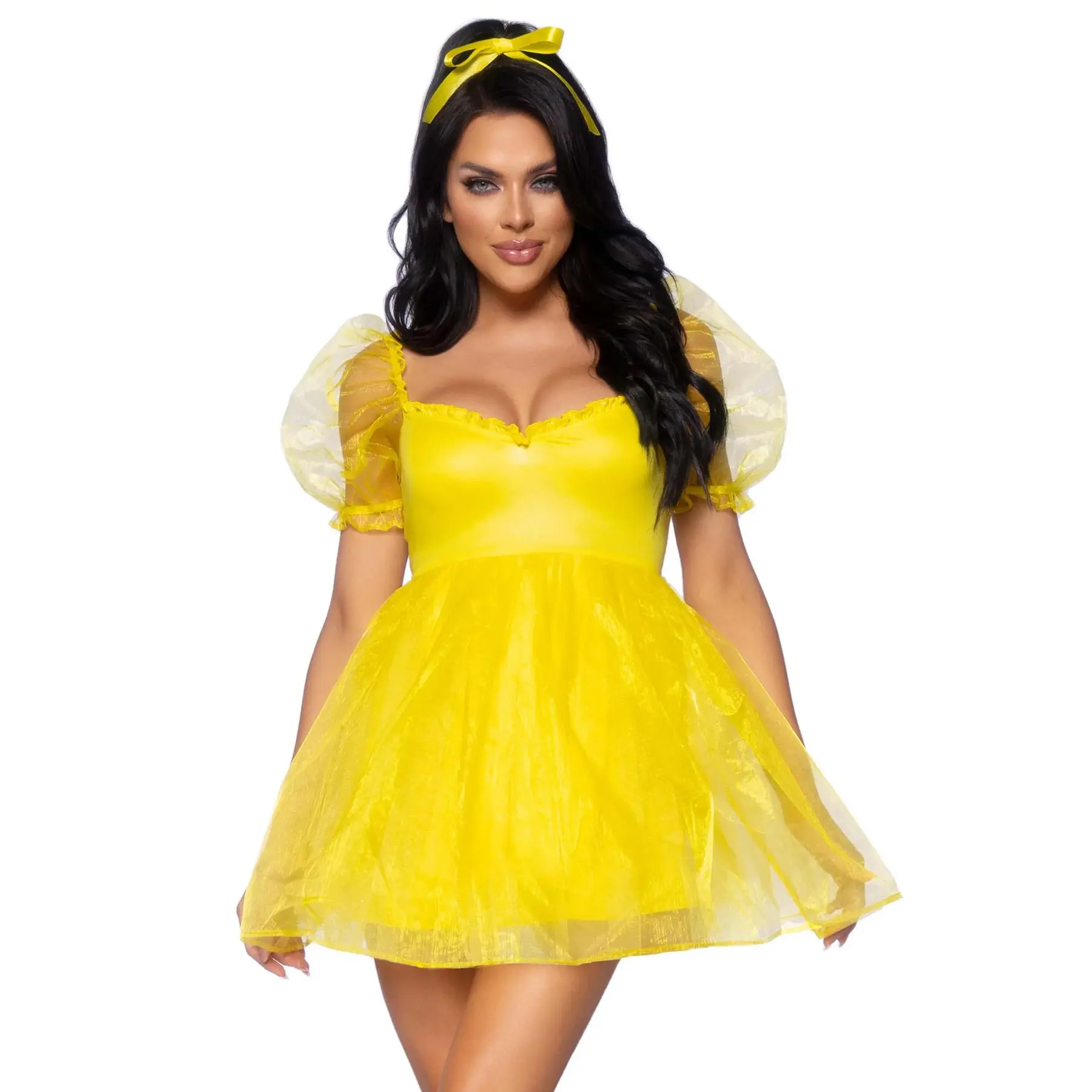 Kleid Damen Leg Avenue Organza