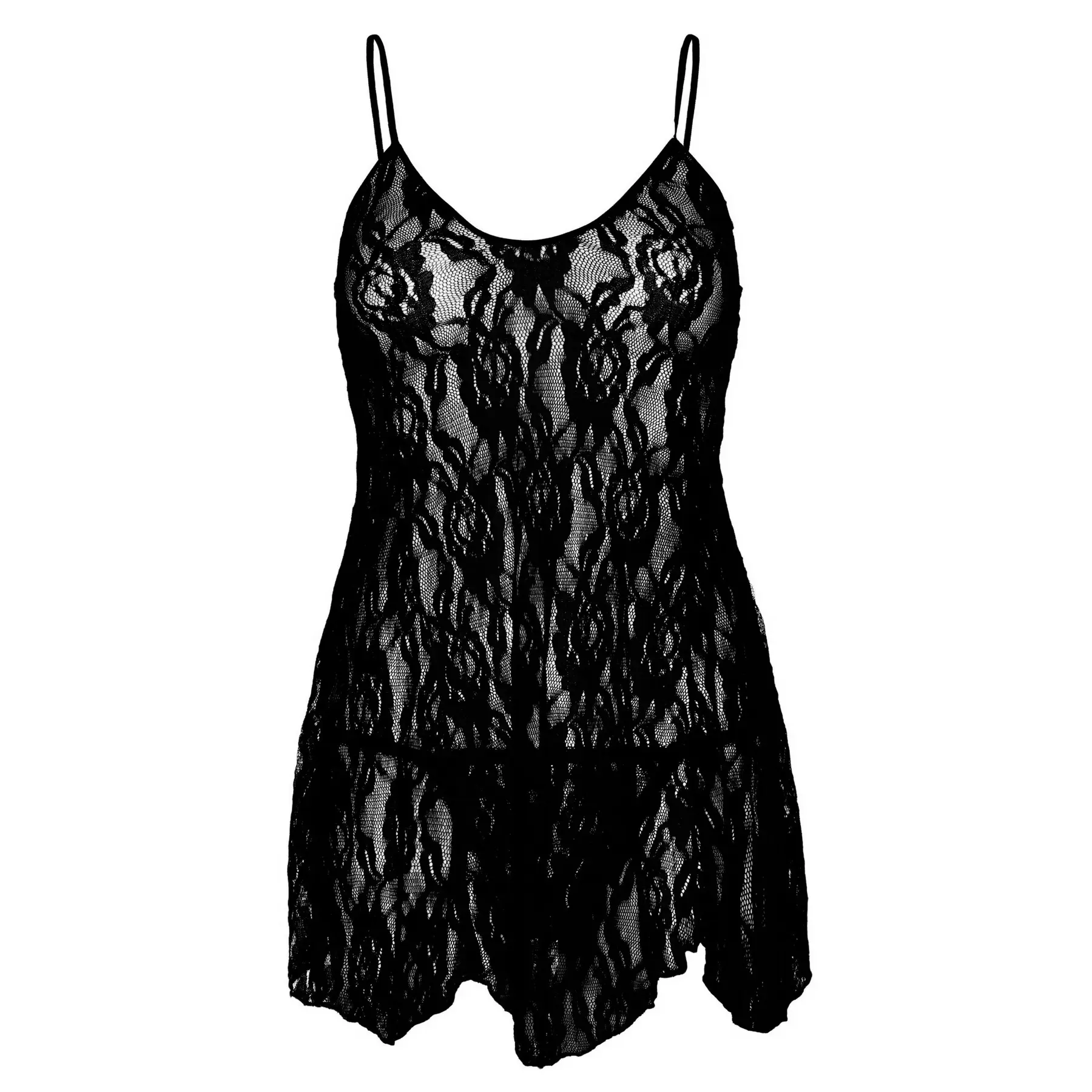 Babydoll-Kleid, Damen Leg Avenue Lace Flair