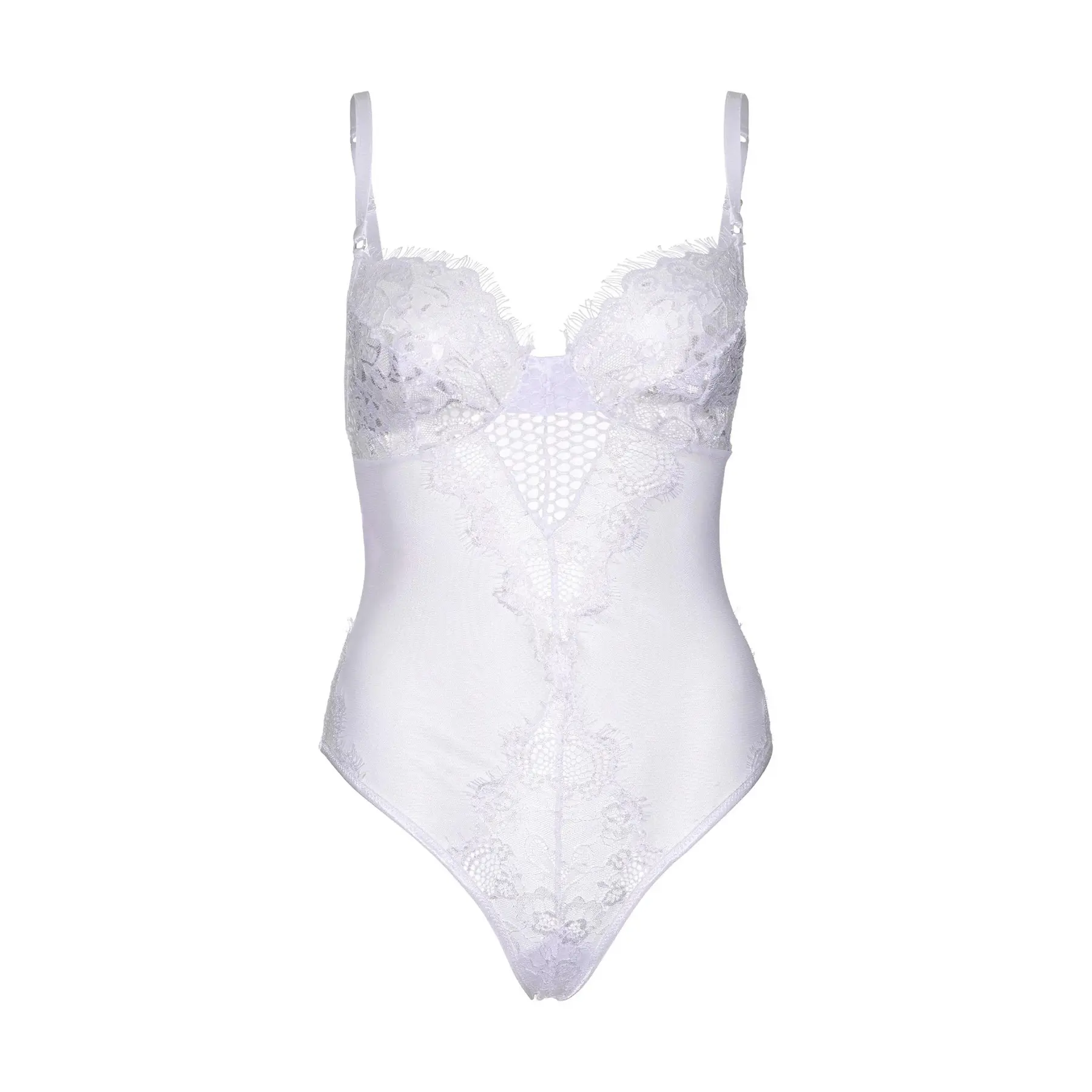 Damen Body aus Spitze und transparentem Tüll Leg Avenue