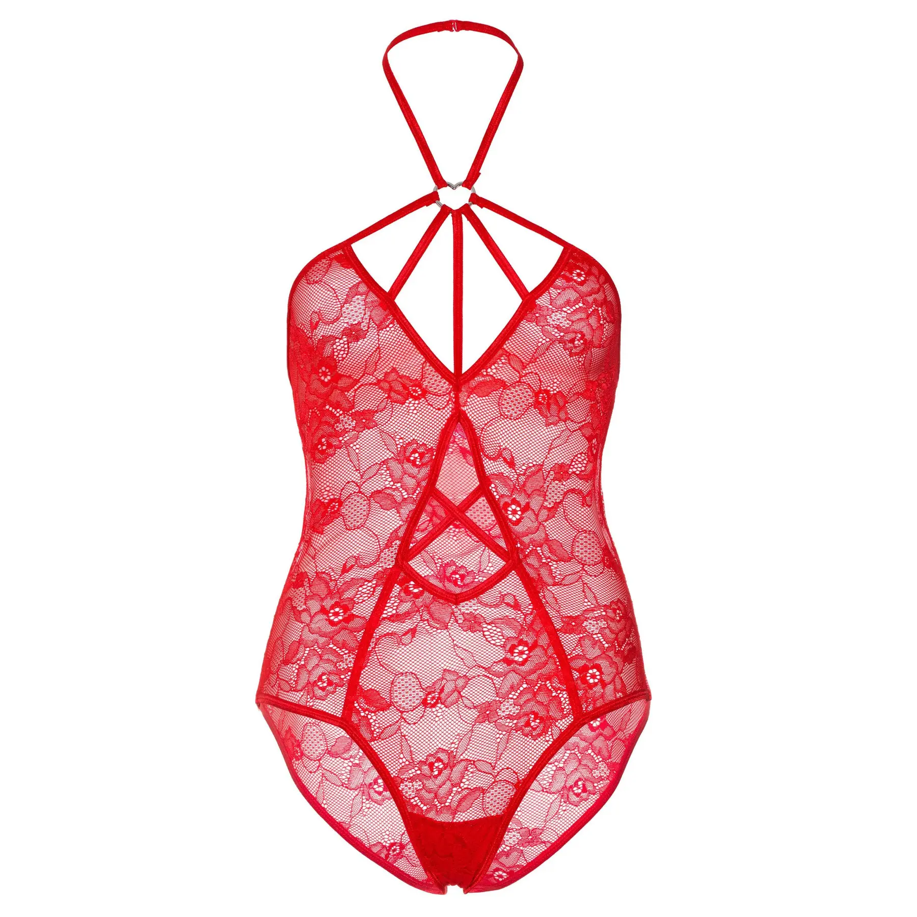 Body Damen Leg Avenue with Heart and Keyhole Accent