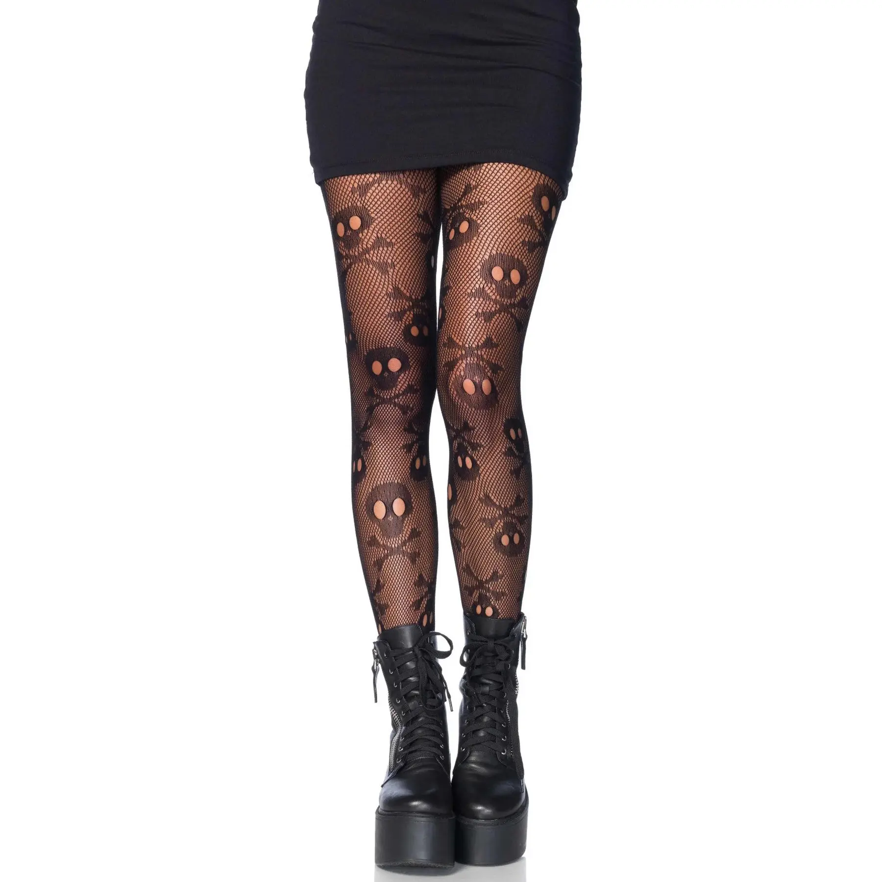 Leggings Damen Leg Avenue Pirate Skull Net Pantyhose