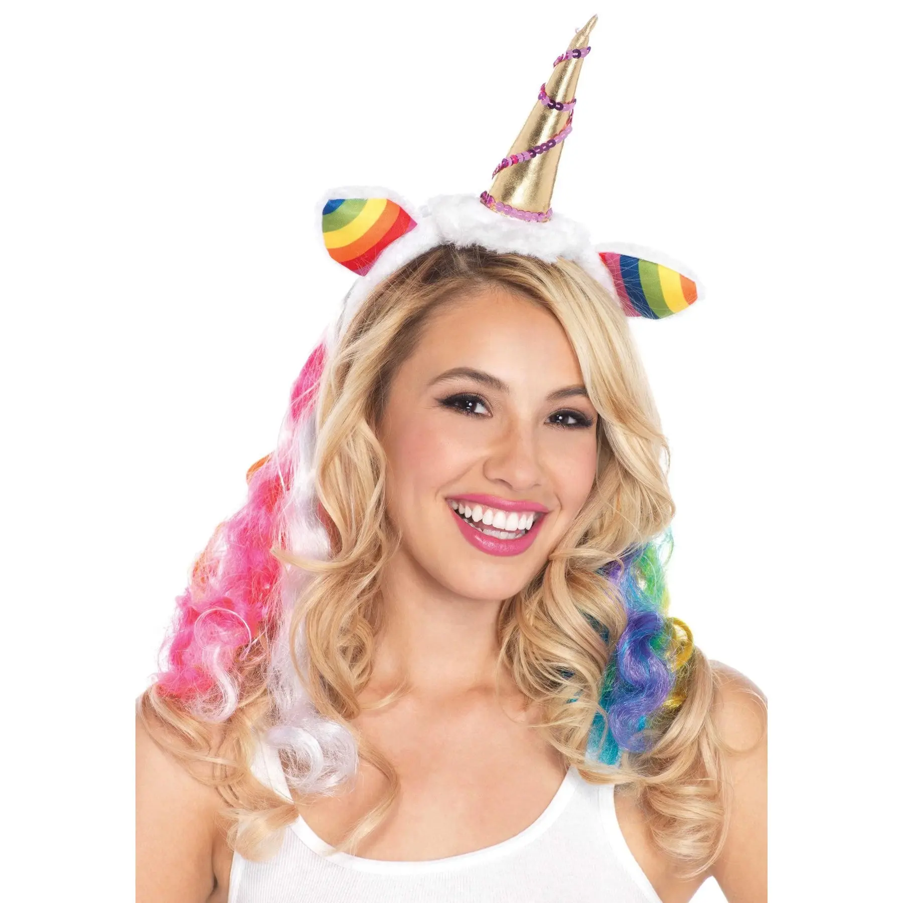 Regenbogen Einhorn Haarband Damen Leg Avenue