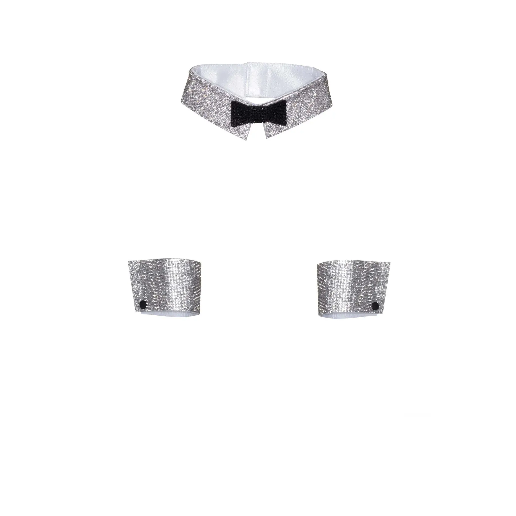 Strass Smoking Zubehörset für Damen Leg Avenue