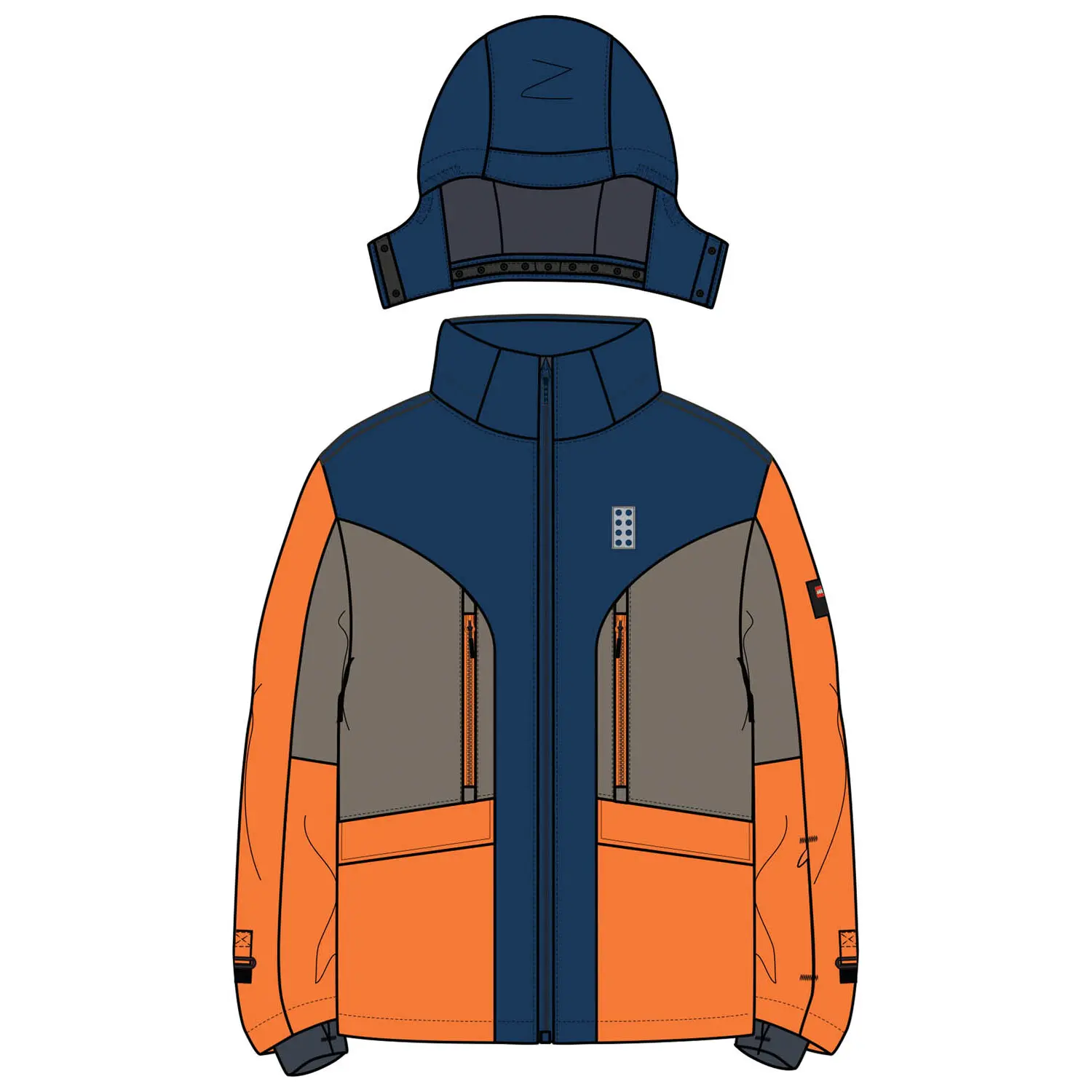 Skijacke mit Kapuze Kind Lego Wear Jian 713