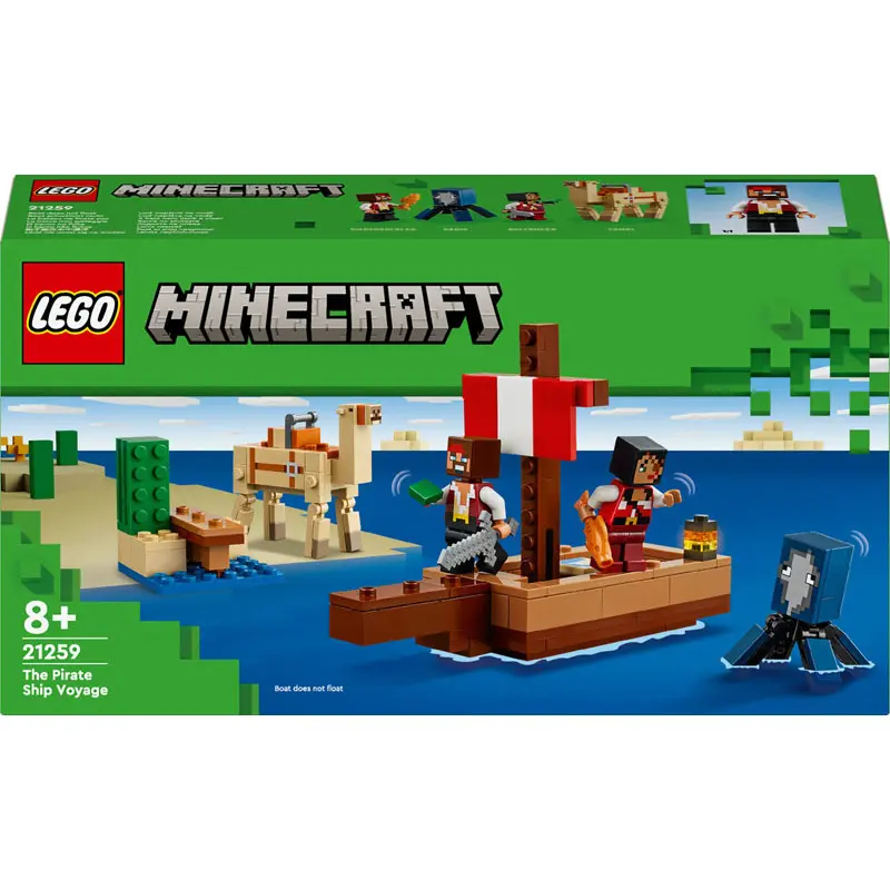5702017583358 - 21259 Minecraft Die Piratenschiffreise Konstruktionsspielzeug
