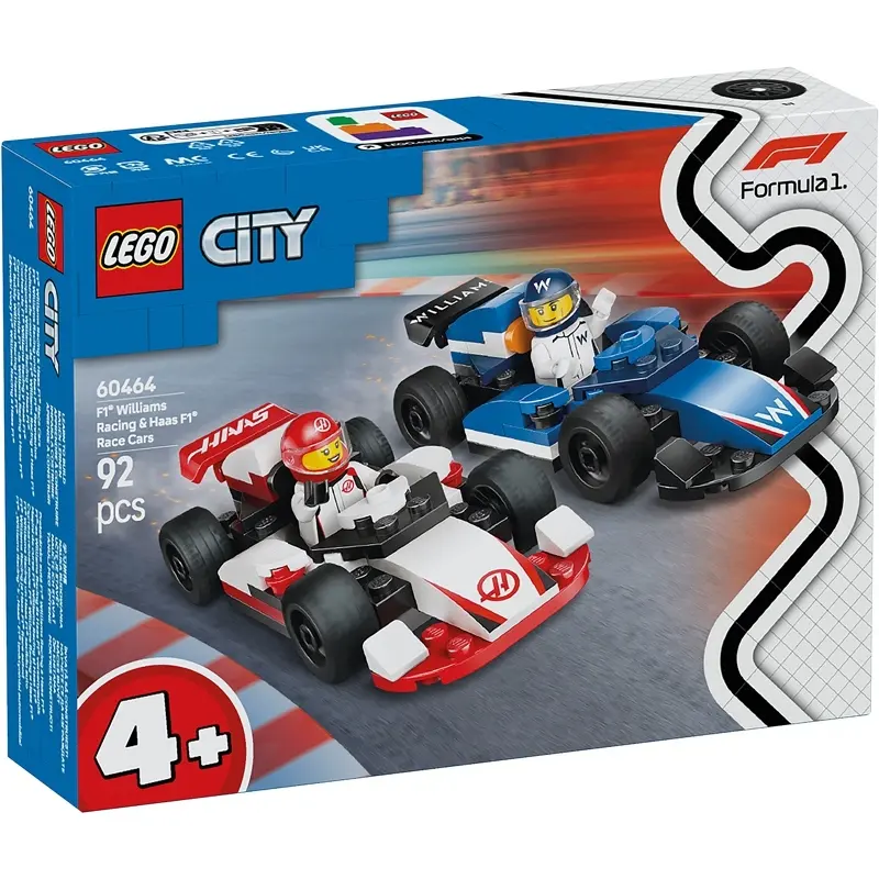5702017812632 - 60464 City F1 Williams Racing und Haas F1 Rennautos Konstruktionsspielzeug