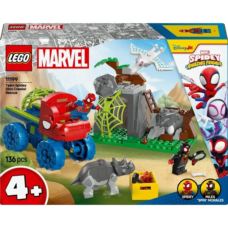 5702017814803 - 11199 Marvel Spidey und seine Super-Freunde Spideys Team auf Rettungsmission im Dino-Truck Konstruktionsspielzeug