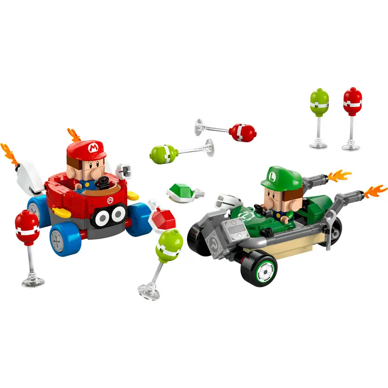 5702017816517 - 72034 Super Mario - Mario Kart Baby Mario vs Baby Luigi Konstruktionsspielzeug