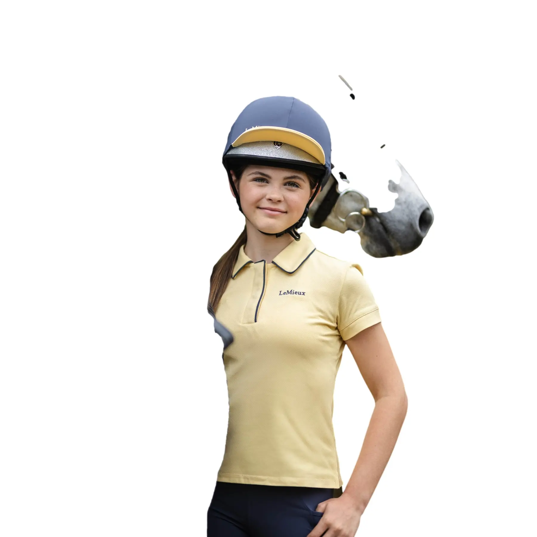 Toque pour casque équitation enfant LeMieux Pom