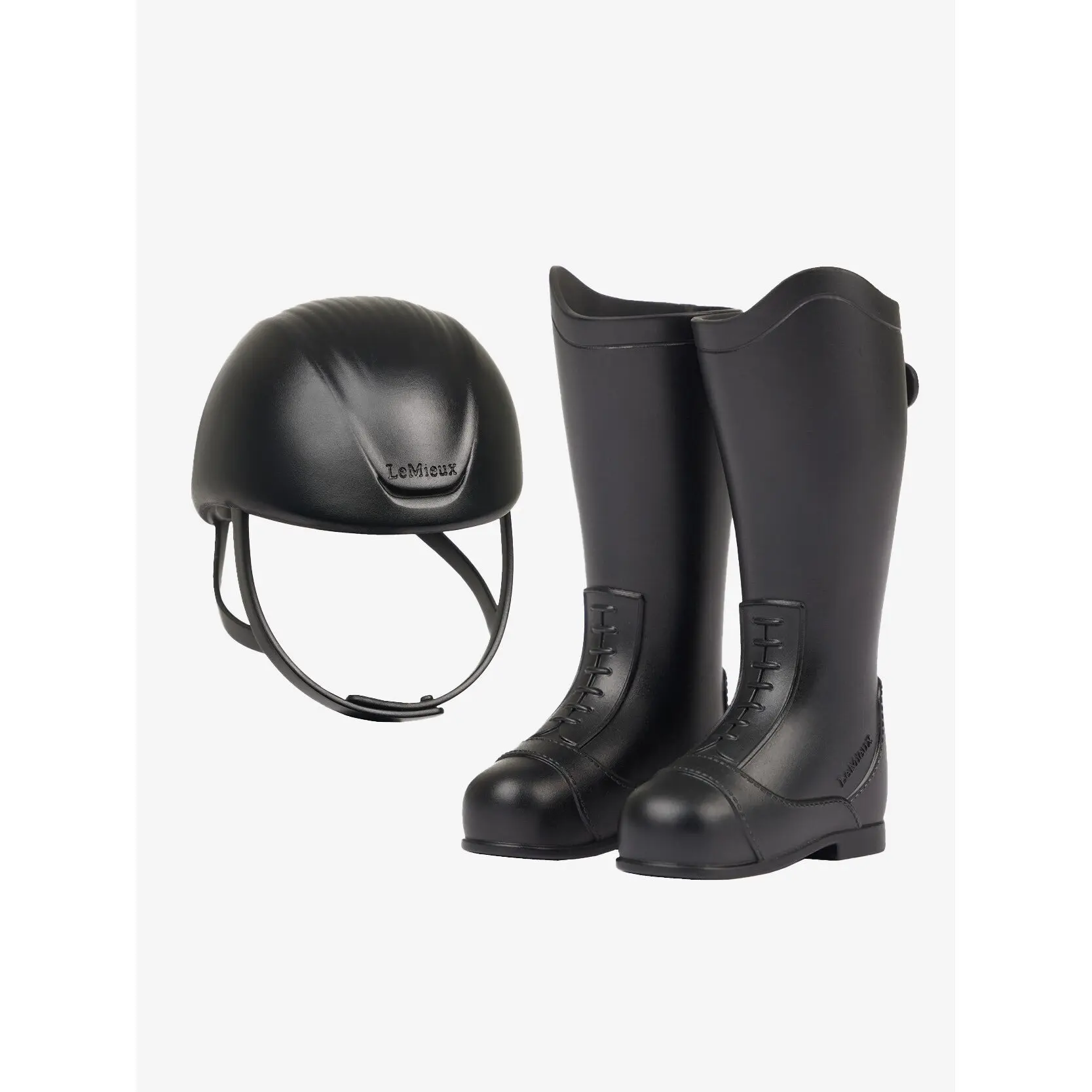 Lemieux Noir Riding Helmet And Boots