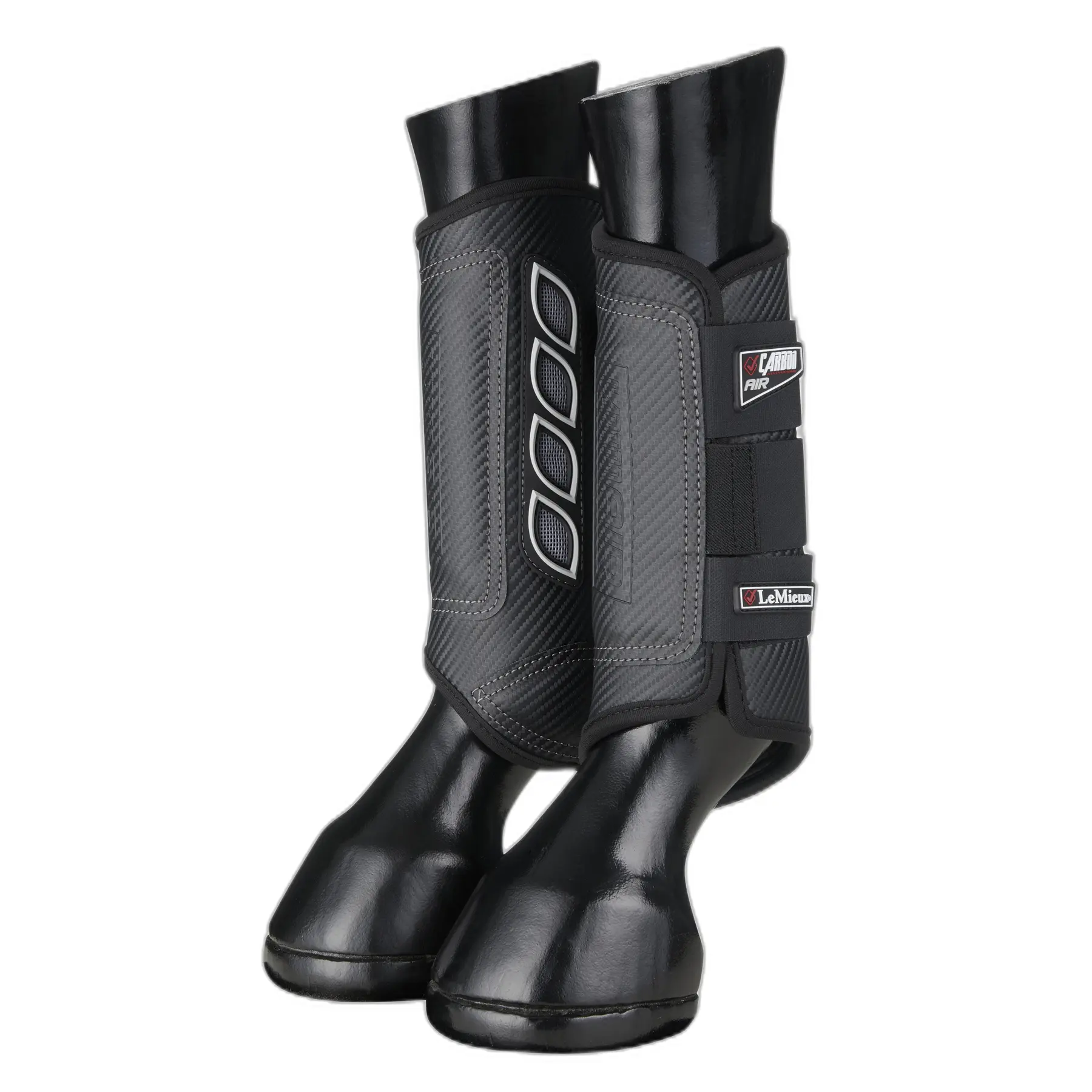 Gesloten beenkappen achter LeMieux Carbon Air XC