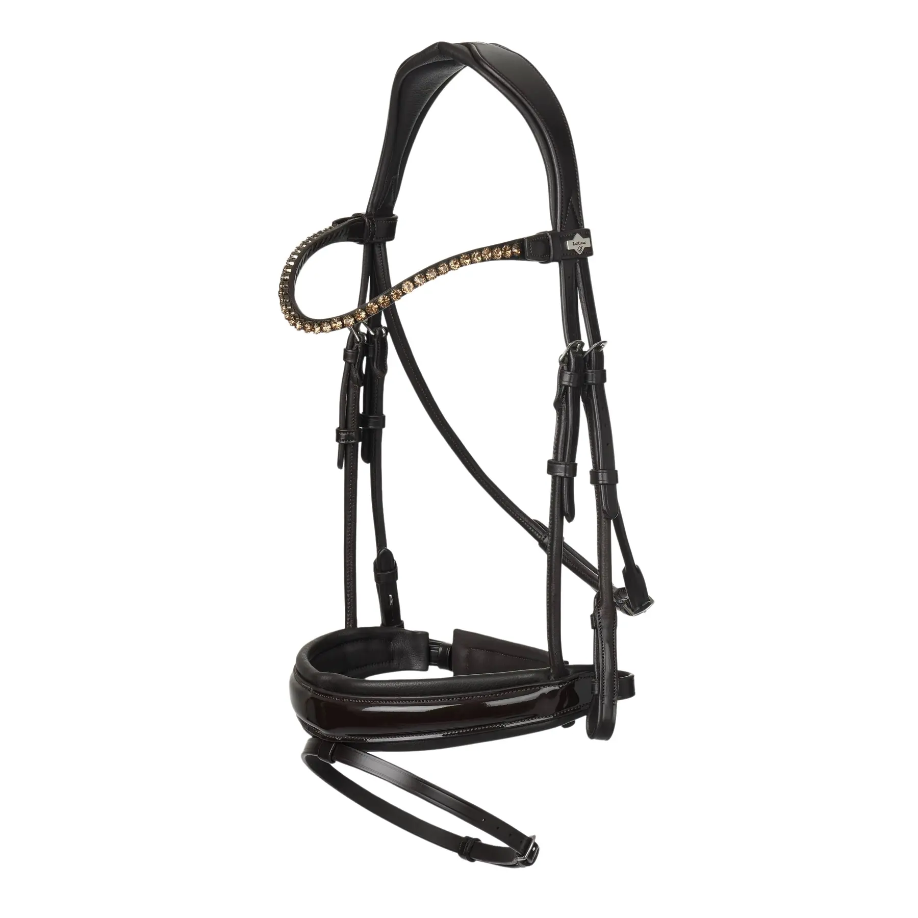 Lemieux Marron Dressage Bridles Kudos Patent