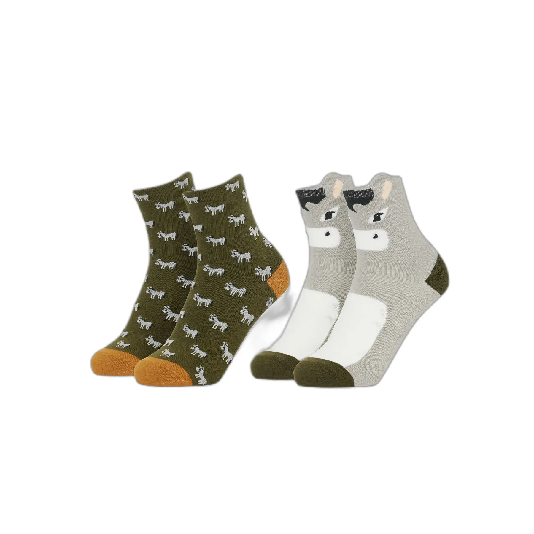 Comparer les prix de Chaussettes équitation personnage enfant LeMieux Mini Donkey (x2)