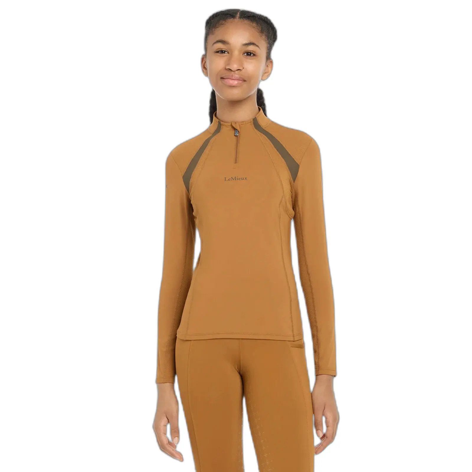 Lemieux Girls Marron ' Mesh Baselayer Rider Mia