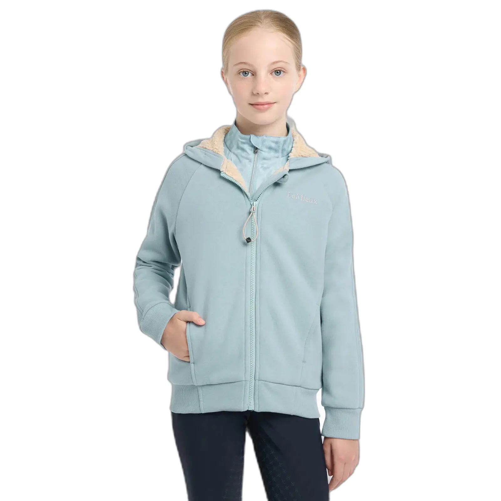 Lemieux Bleu Kids' Half Zip Sweatshirt Rider Hettie
