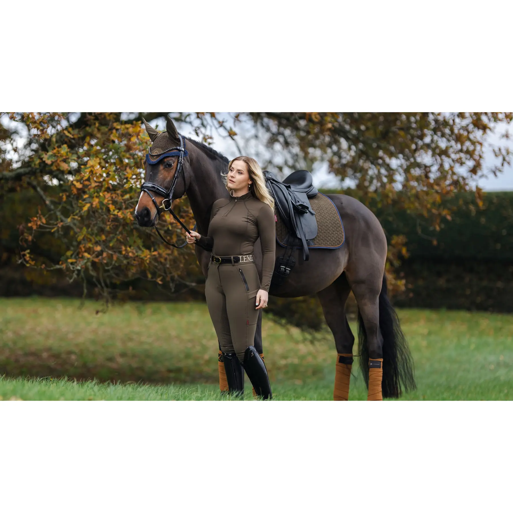 Lemieux Noir Suede Horse Dressage Saddle Pad