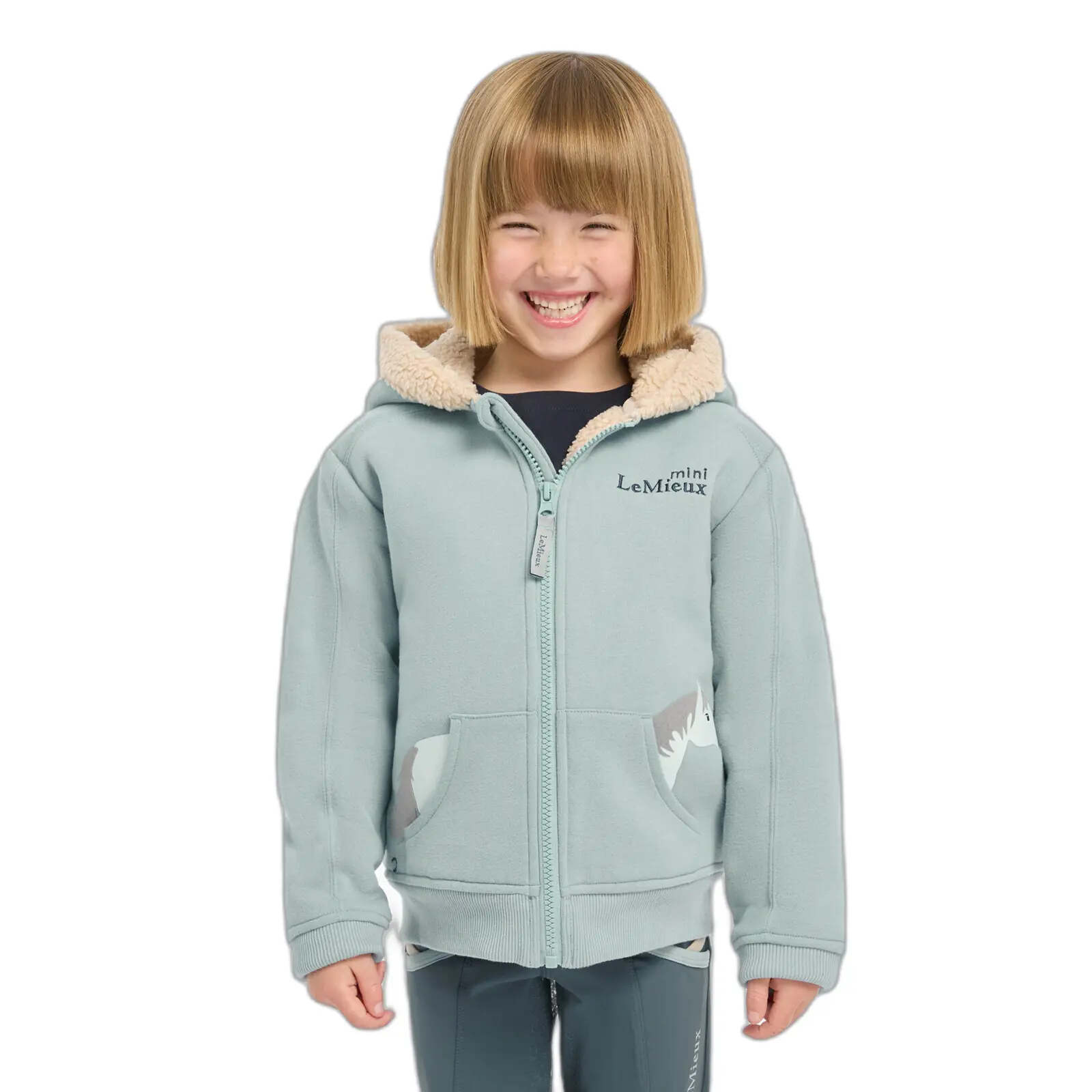 Lemieux Girls Bleu Full Zip Hoodie Mini Charlie